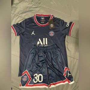 Air Jordan Paris Saint Germain Jersey Messi #30 Kids Size S/24